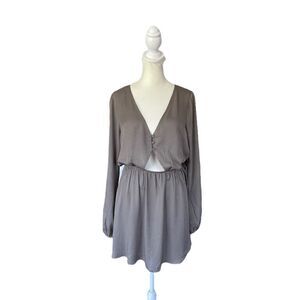 Tobi casual minidress olive green size large